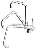 Miscelatore lavello sottofinestra con bocca girevole MADE IN ITALY