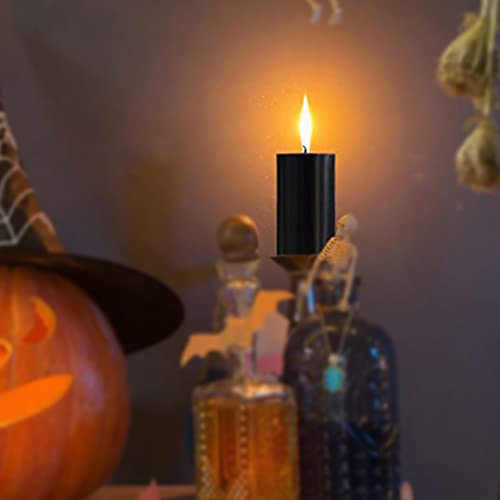 Arija Fall Special Pear Spice Black Scented Round Pillar Candle_3X3 Inch_Home Décor, Wedding Receptions, Baby Showers, Birthdays, Celebrations, Party Favors & More,Burning Hrs - 30 Hrs -2 Pieces #TOP4