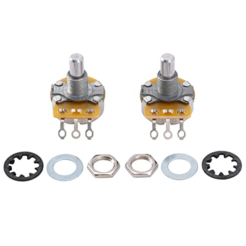 CTS 450 A250K Pots Solid Standard Shaft 3/8 Inch 10% Audio Taper Potentiometers for Electric Guitar Bass (Set of 2) - Image 4