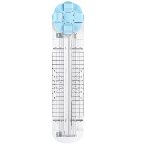 Image of 4-in-1 Paper Cutter and Trimmer with Straight, Wave, Dotted & Crease Blades, Precision Craft Cutting Tool for Scrapbooking, Card Making & DIY Projects
