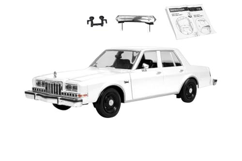 Modelo 1/24 Motormax 1986 Diplomat Police Car Kit miniatura 5