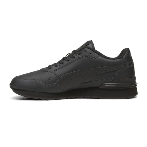 PUMA Mens St Runner V4 Leather Lace Up Sneakers Shoes Casual - Black - Size 11 M3