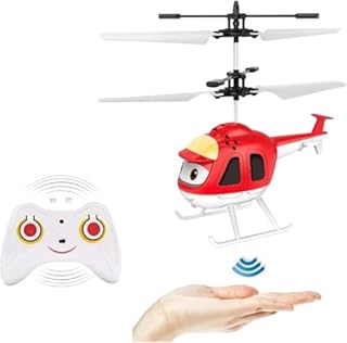 Generico Elicottero Telecomandato Infrarossi Con Luce a LED RC Doppio Giroscopio Mini per Bambini Radiocomandato Interno ed Esterno, Colori Assortiti