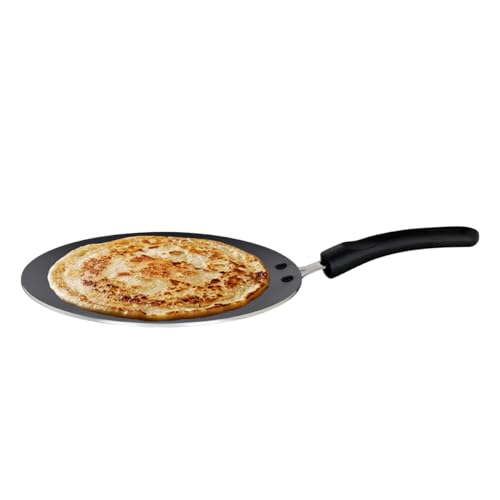 Image of Prestige Aluminium Omega Select Plus Non-Stick Concave Tawa, 25 cm,Black