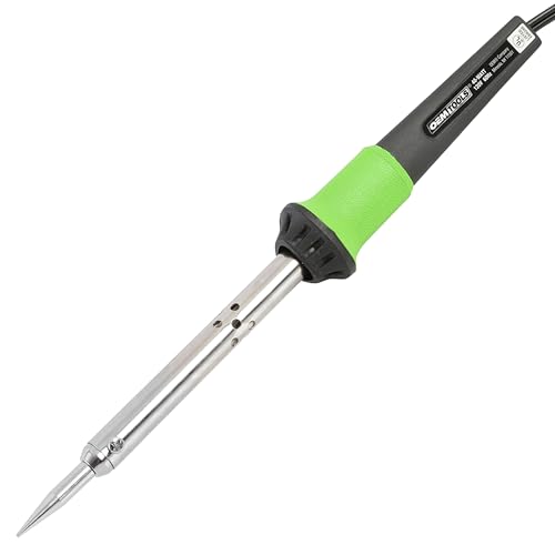 OEMTOOLS 24760 40 Watt Soldering Iron, Soldering Iron Kit for Electronics and Automotive Repairs, Pencil Grip Tool with Metal Stand, Stainless Steel Barrel, 55 Inch Power Cord