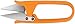 Fiskars Thread Snip Scissors, Gray Orange 7.13 x 3.75 x 0.63