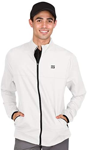 Three Sixty Six Mens Windbreaker Jackets - Zippered Golf Wind Breaker Jacket - Vented, Dry Fit