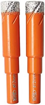 Dry Diamond Drill Bit Set,BGTEC 10pcs 6mm Hole Saw for Granite,Marble,Masonry, Concrete, Tile/Ceramic, Glass, Hard Plastic,Vacuum Brazed Diamond Core Drill Bit Kit