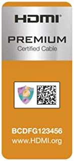 Amazon Basics Premium-Certified Braided HDMI Cable (18Gpbs, 4K/60Hz) - 6 Feet