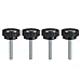 Tool parts M8 x 40mm Male Thread Knurled Clamping Knobs Grip Thumb Screw On Type 4 Pcs