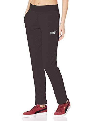 PUMA Women's Essentials Fleece Pants, Cotton Black, X-Large