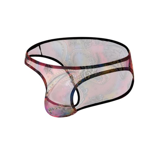 Generisch Bielizna męska, bielizna bawełniana, oddychająca bielizna slipy dla mężczyzn, Rosa, M