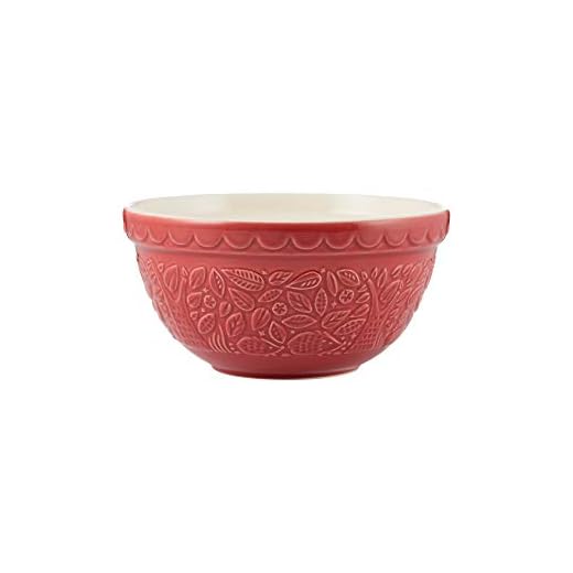 Mason Cash in The Forest S30 Red Mixing Bowl 2002.151