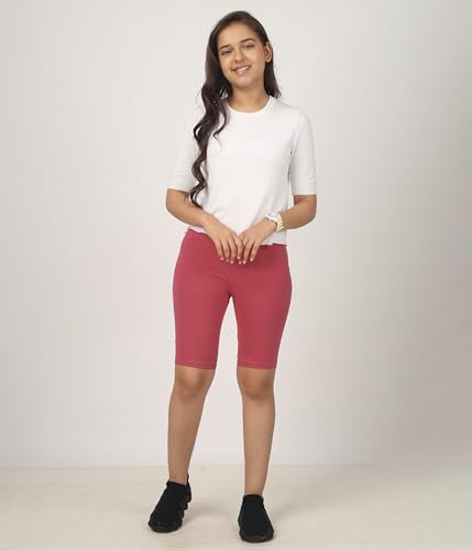Image of KYDA Kids Girls's Stretchable Anti Bacterial Cycling Shorts, Yoga & Workout Gym Shorts