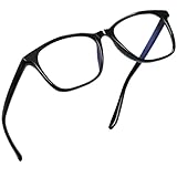 Joopin Gafas Anti Luz Azul para Mujer y Hombre Marco de TR90 Negro Brillante Gafas con Filtro de Luz Azul para Ordenador Pantallas Juegos Blue Light Blocking Glasses