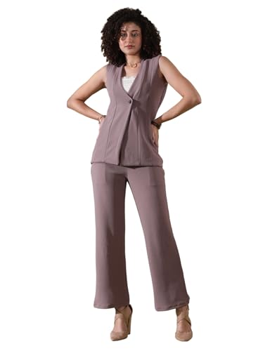 SIRIL Women's polyester Solid Co-Ord Set
