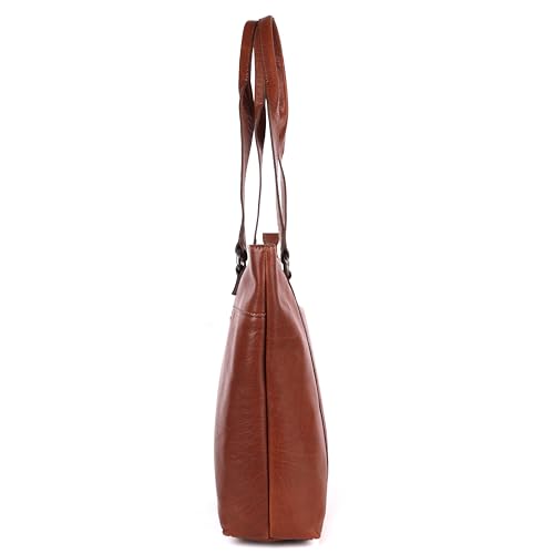 Image of Genuine Leather Tote Bag for Women - Premium Quality, Stylish, and Spacious Handbag for Everyday Use