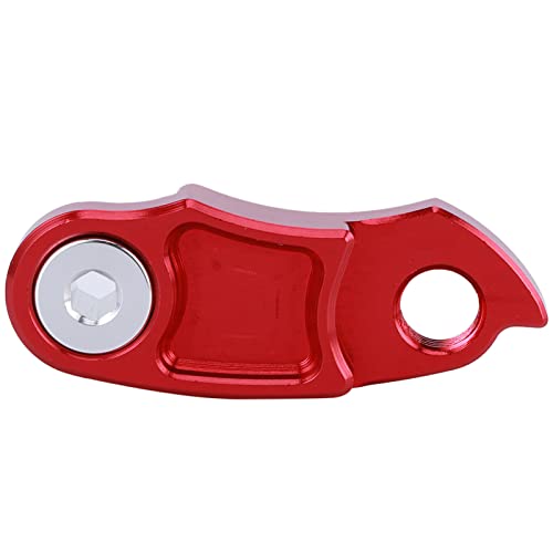 Extensor Cambio Trasero para Bicicleta, Gancho de Cola de Aleación de Aluminio, Compatible con Piñones 40T - 56T, Negro y Rojo - Cambio Más Suave, Durable y Personalizable para (Día)