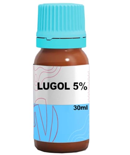 Solução de Lugol 5% Iodo Inorgânico (Iodeto de Potássio + Iodo metaloide) 30ml