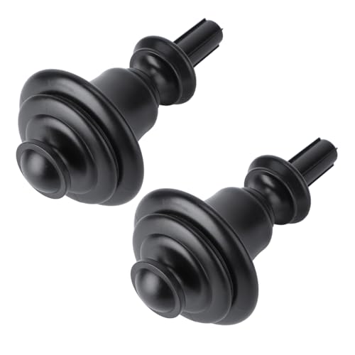 4 in. Black Finial 4 Finish Asst 8-Bx