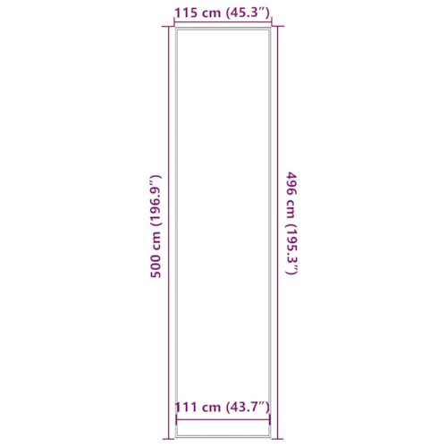 Tapis d'entrée rectonagulaire pour stopper la saleté au sol