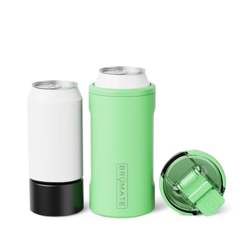 Image of BruMate Hopsulator Trio 3-in-1 Insulated Can Cooler for 12oz / 16oz Cans + 100% Leak Proof Tumbler with Lid | Insulated for Beer, Soda, and Energy Drinks