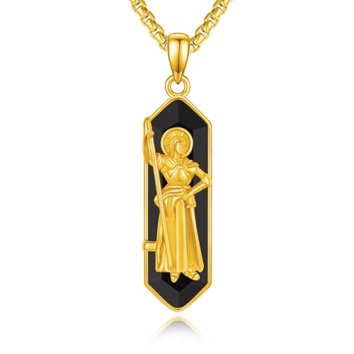 Pendentif onyx homme et chaine argent sterling 925 d'exception
