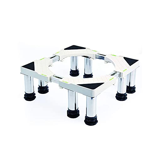 Soporte para lavadora Base para lavadora Soporte para refrigerador móvil Carrito con 8 ruedas con bloqueo Pedestales y marcos para lavadoras Ruedas universales para electrodomésticos Ancho ajustable 3