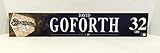 2015 Milwaukee Brewers David Goforth #32 Game Issued Navy Locker Plate BREW351 - MLB Game Used