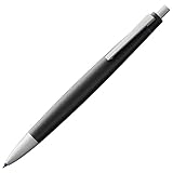 Lamy 2000 ブラック 4色ボールペン – マルチカラーボールペン（ブラック、ブルー、レッド、グリーン） – 視認性メカニズム付き – ブラック、ブルー、レッド、グリーンの M 21 ボールペンリフィル付き