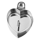 Cabilock Molde de Bolas de Arroz de Acero Inoxidable para Sushi Forma de Corazón con Prensa y Base Herramienta DIY para Cocina Fiestas y Regalos Familiares