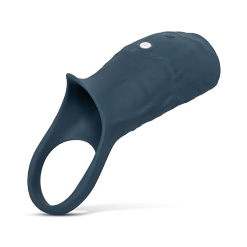 Manchon vibrant pour pénis gaine stimulante érection plaisir bleu