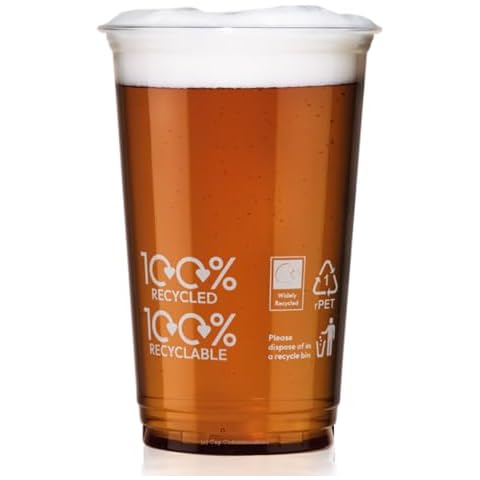AIOS 100% Recyclable Plastic Pint Glasses Cover