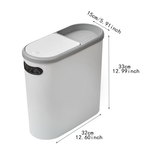 Poubelle nordique moderne et étroite de 10 L pour optimiser l'espace de la maison - 4