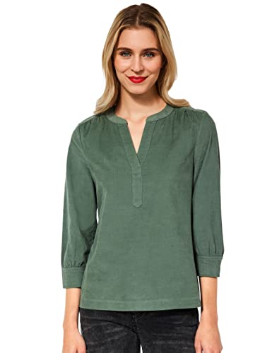STREET ONE Damen A343451 Cordbluse, Novel Green, 38