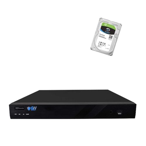 GW Security 16 Channel 4K 8MP NVR Video Recorder Alone