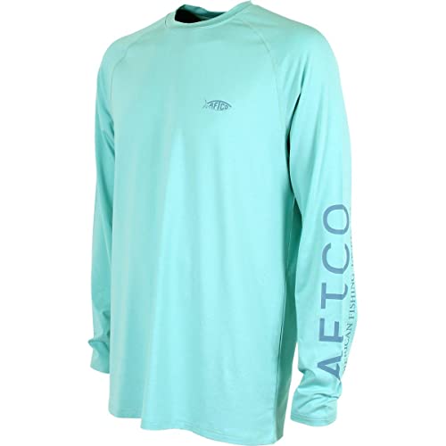 AFTCO Samurai 2 Performance Langarmshirts, Bahama Heather, X-Groß Cover