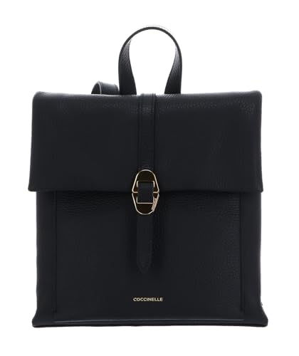Sac à dos loisirs Coccinelle Dorian en cuir noir idéal pour vos sorties