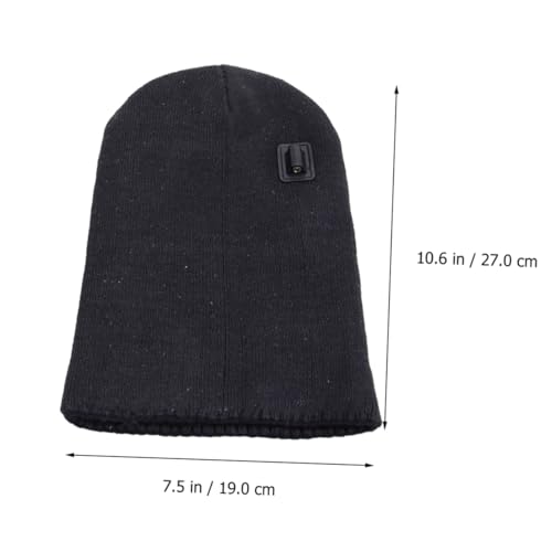 Chapeau chauffant avec isolation thermique active bonnet chaud noir - 4