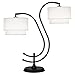 Robert Abbey B587 Charlee - 2 Light Table Lamp, Shade Options: White Fabric Shade