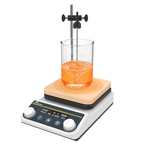 LAB FISH 8L Magnetic Stirrer Hot Plate 310?/ 590? Digital Heated Stir Mixer 50-1500rpm Forward & Reverse Timing Function