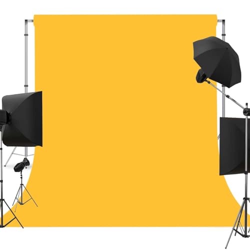 Yellow Photography Backdrop for Photoshoot Fabric 5x7FT