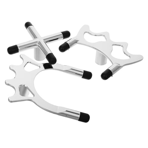 Toyvian Snooker Billiards Stand Cross Holder High/Low Forks Metal Pool Bridge Stick Holder for Home Club Use