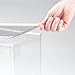 MetroDecor mDesign Closet Storage Organizer Shoe Box, for High Heels, Tall Pumps, Boots - Clear