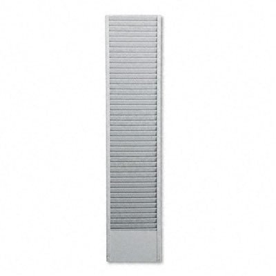 40-Pocket Badge Holder Rack, Horizontal, Recycled Steel, Platinum