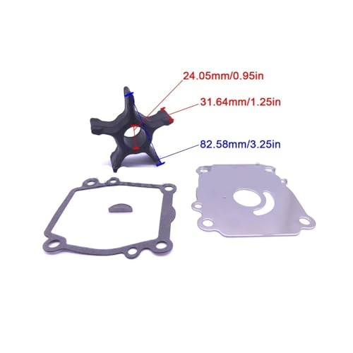 Kit de réparation de pompe à eau en acier inoxydable pour moteurs 115HP - 3