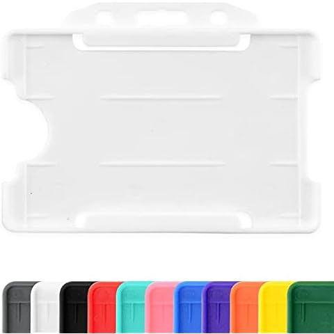 10 soportes rígidos CKB LTD para tarjetas de identificación de cara abierta horizontal Cover