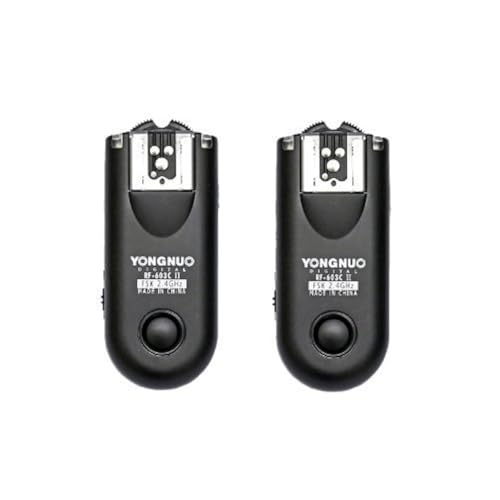 Yongnuo Upgrade RF-603 II C1 Flash Trigger/Wireless Shutter Release Transceiver Kit for Canon Rebel 300D/350D/400D/450D/500D/550D/1000D Series