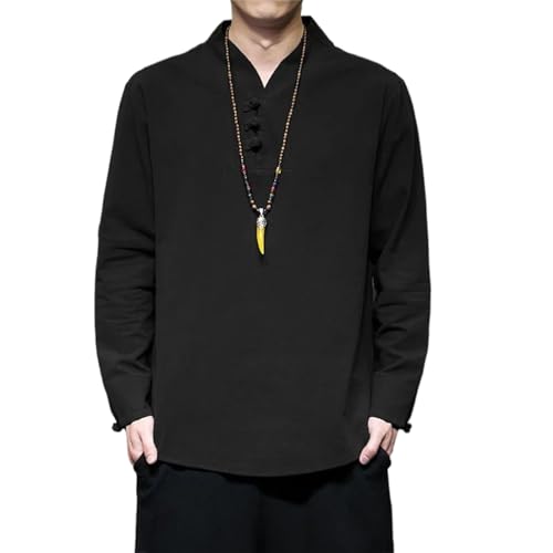 Chemise en lin décontractée pour homme idéale pour les vacances d'été