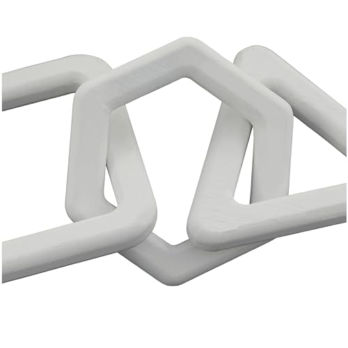 Conjunto de 2 esculturas decorativas de madera blanca CosmoLiving miniatura 2